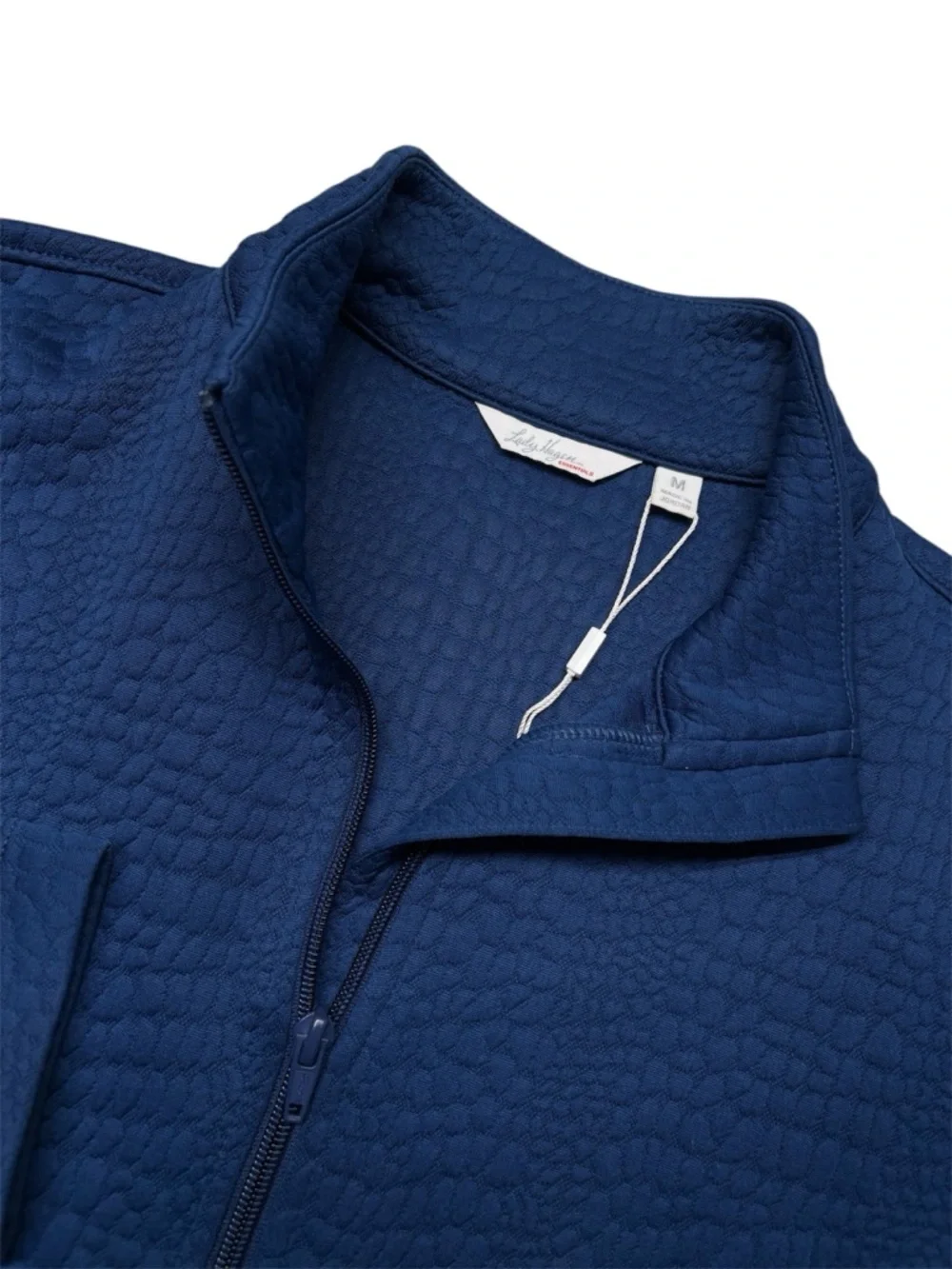 LADY HAGEN Golf Blue Full Zip Jacket M Pebble Textured - Picture 2 of 6